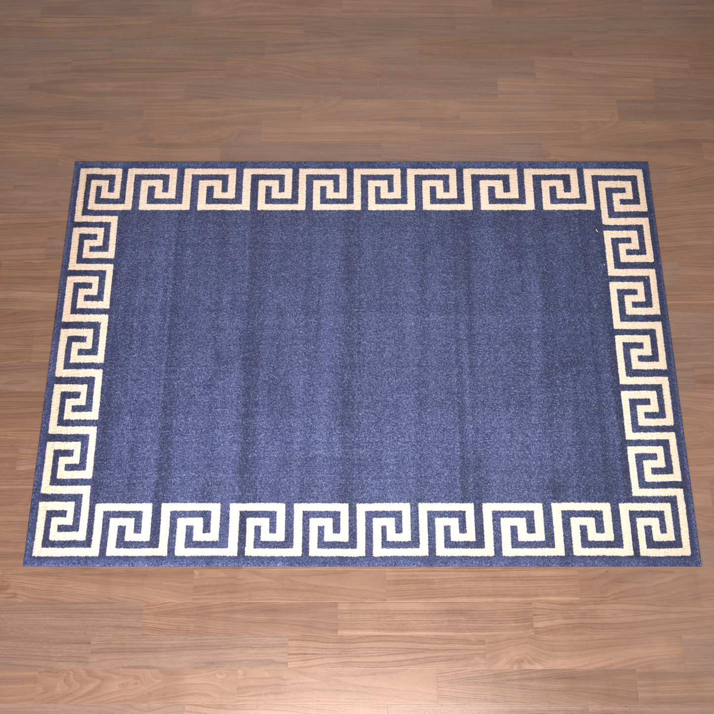 Blue and Tan Area Rug