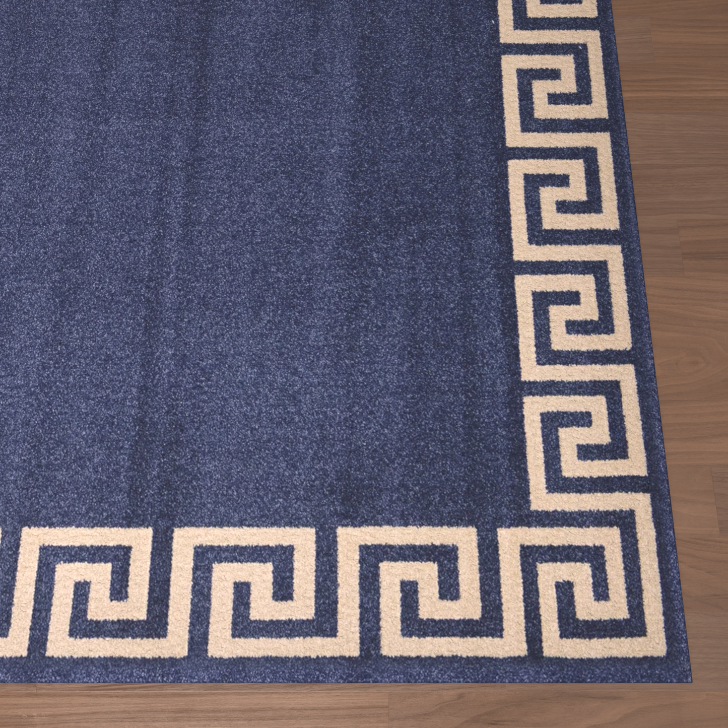 Blue and Tan Area Rug